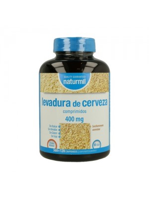 Levedura cerveja  400mg - 360+120 Comprimidos - Naturmil